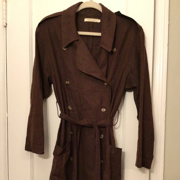 RARE Christy Dawn The Marlow Trench Hickory **See Photos for Color** - Picture 4 of 7